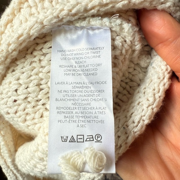 Pilcro Cream Cowl Turtleneck Sweater - Picture 6 of 8